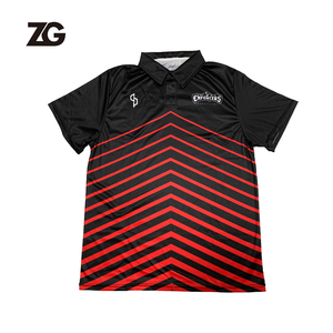 Professional Custom Bowling Cricket Polo Shirt Design Best Sublimation Men Golf Jersey