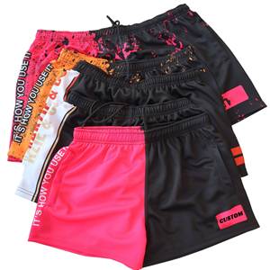 Australian Western Country Football Rugby Shorts Custom Sports Equipment For Kids Men Breathable Summer Sublimation