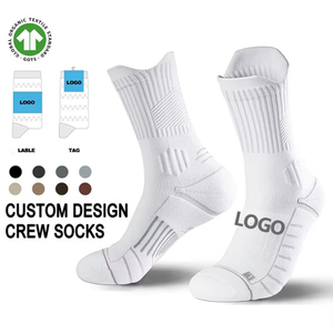 Breathable Running Towel Bottom Thick Crew Sports Socks Custom
