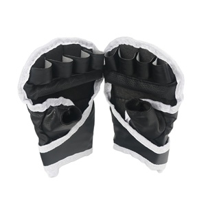 Wholesale MMA Gloves Half Finger Martial Arts Training PU Leather Open Palm Cotton Lining