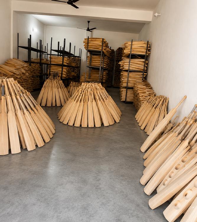 Cricket Batting Pad Production Line in Jalandhar Factory