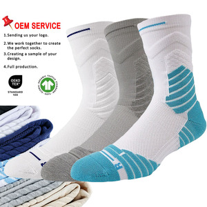 Basketball Socks, Cushioned Athletic Sports Crew Socks for Men & Women Custom