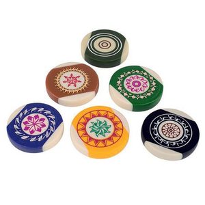 Carrom Men Set 21 Pieces 2 Red 9 White 9 Black 1 Striker Portable Customized Gift Box Acrylic Eco-Friendly Wholesale Price India