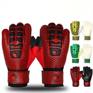 Professional Latex Sport Youth Football Goalkeeper Gloves Finger Protection