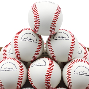 High Quality Customized Logo Printed Leather Wholesale Intop Brand 9 Inch Cork Core Baseball