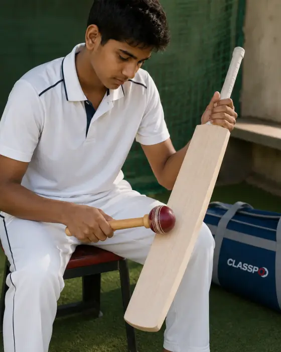Cricket accessories wooden stumps grips and ball mallets
